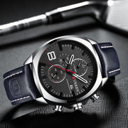 Get Exclusive Leather Strap Square Dial Men Watch