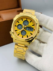 Get Exclusive Chain Style Dual Time Watch