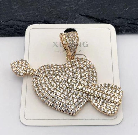 Get Beautiful Goldplated Heart Shape Pendant with Chain
