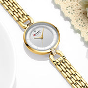 Luxury Brand CURREN Simple Casual ladies watch Gold