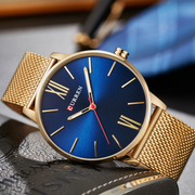 CURREN Luxury Gold Stainless Steel Sport Clock Men Wrist watch - Eshaal Fashion