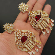 Get Beautiful Gold Plated Crystal Earrings by Eshaalfashion