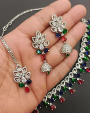 Get Beautiful Crystal Zircon Necklace Set