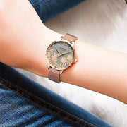 CURREN Stainless Steel Wristwatch for Women Rose Clock – COPPER - Eshaal Fashion