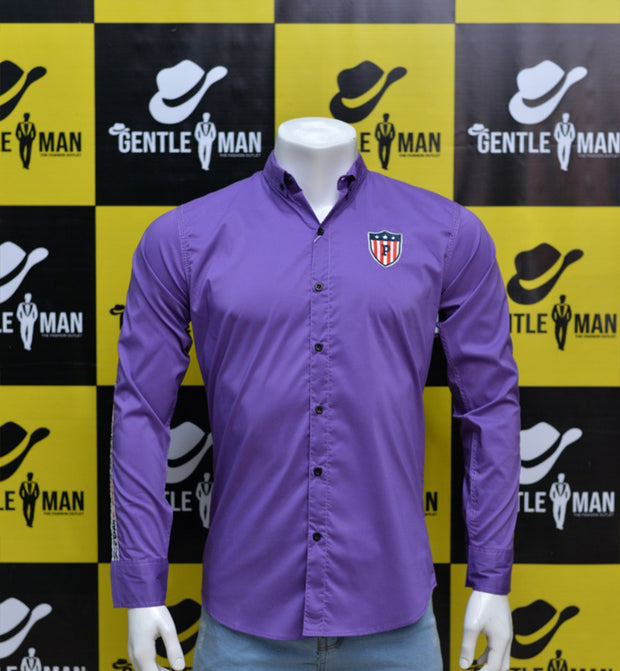 Stylish Light Purple Highlighted Men Shirt