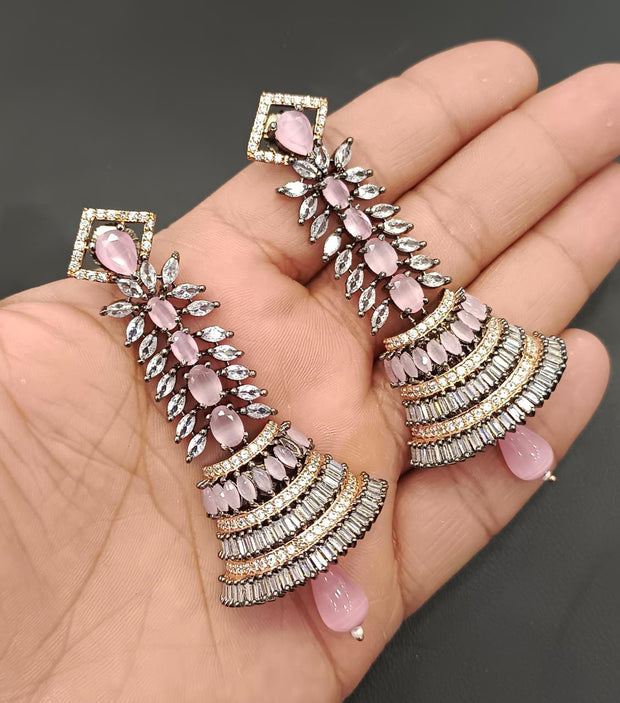 Get Beautiful Long Crystal Earrings