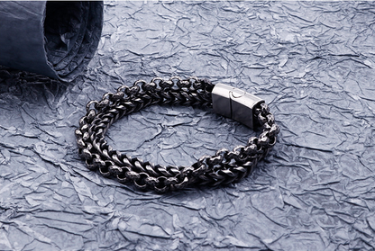 Antique Stlyle 316L Stainless Steel Men Bracelet - Eshaal Fashion