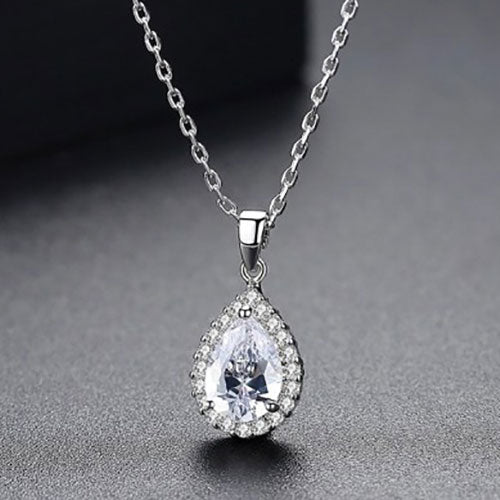 Beautiful Diamond Shape Pendant With Chain - Eshaal Fashion