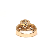 Creative GoldPlated Round  Stones Ring - Eshaal Fashion