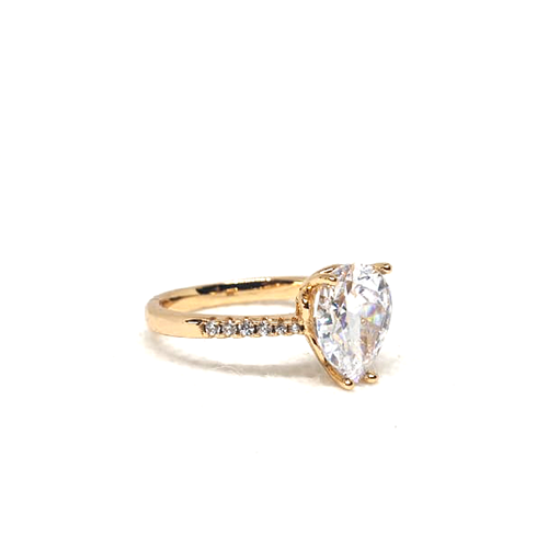 Crystal Heart Shape Stones Ring For Women - Eshaal Fashion
