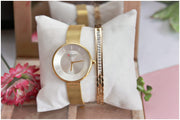 Curren Watch With Goldplated Bracelet Deal - Eshaal Fashion