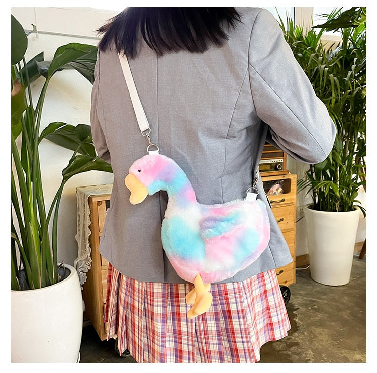 Get Exclusive Duck Shape Cute Soft Cross Body Bag