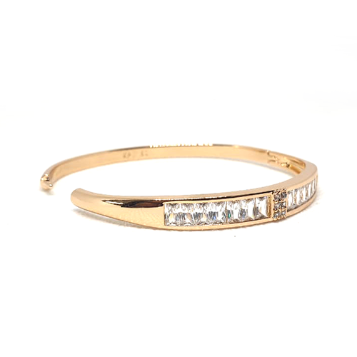 Elegant Crystals Goldplated Bangle Bracelet - Eshaal Fashion