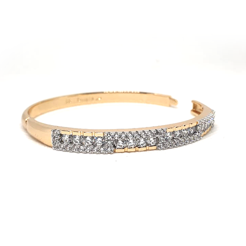 Goldplated Cubic Crystal Zircons Bangle Bracelet