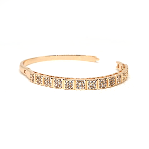 Goldplated Cubic Stones Bangle Bracelet