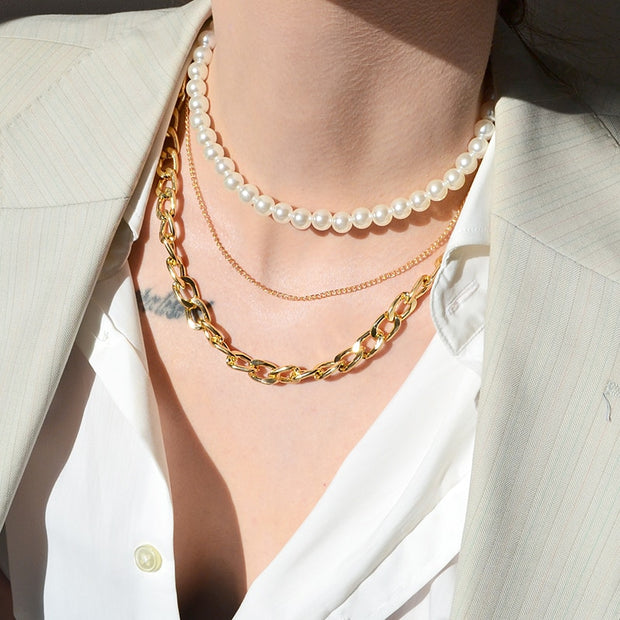 Get Goldplated Multi Layers Necklace