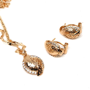 Goldplated Shinny Locket Set with Chain