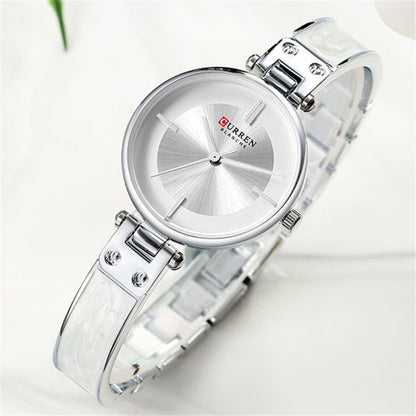 CURREN Stainless Steel Classic Wrist Watch – Silver - Eshaal Fashion