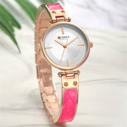 CURREN Stainless Steel Classic Wrist Watch – PINK COPPER - Eshaal Fashion