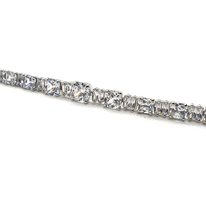 Silver Crystals Elegant Bracelet For Women