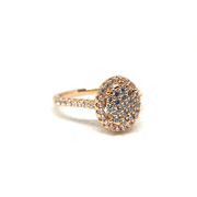 Round Stones Goldplated Ring