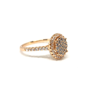 Round Stones Goldplated Ring