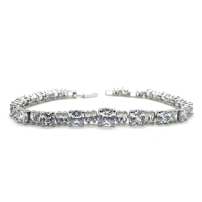 Silver Crystals Elegant Bracelet For Women