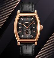 Square Shaped Leather Men Watch (9306)