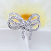 Stunning Knot Style Silver Plated Ring For Women