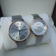 Stunning Silver Couple Watch