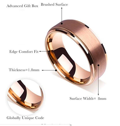 Blazed – Tungsten Carbide Ring - Eshaal Fashion