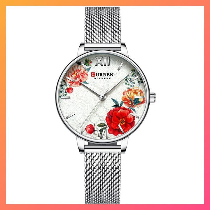 Silver Stainless Ladies Classy Wristwatch