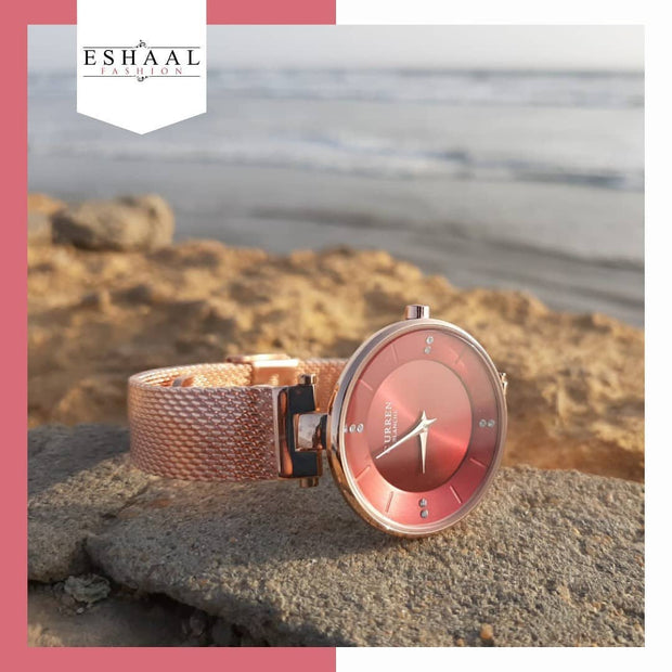 Copper Gold Watch Bracelet By Eshaal - Eshaal Fashion