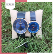 Curren Blue Couple Watches - Eshaal Fashion