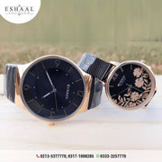 Curren Black Hot Watches For Couples – with warranty - Eshaal Fashion