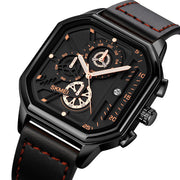 Get Exclusive Square Shaped Leather Belt Men Watch