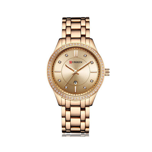 Rose Gold Women Watches Top Brand Luxury Gold Ladies Watch Date Band Classic Bracelet Female Clock
