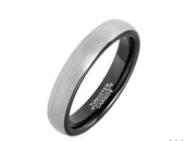 Men Thin Gray Tungsten Ring