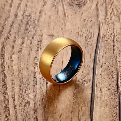 Men Sunshine Tungsten Carbide Ring