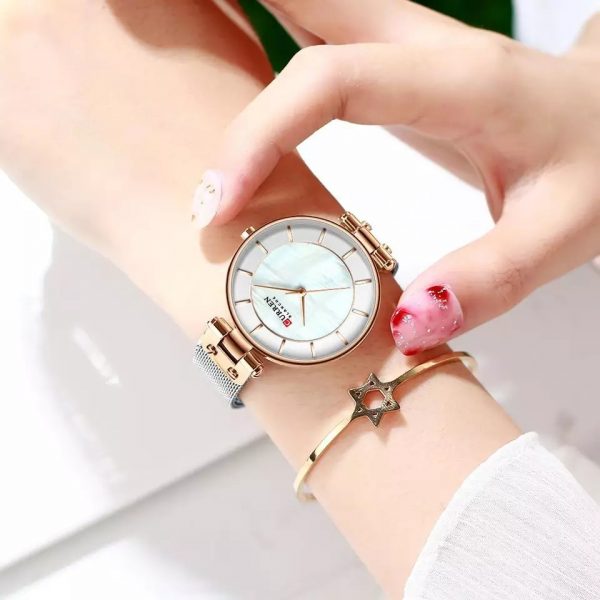 CURREN Creative Simple Quartz Watch – Copper Silver - Eshaal Fashion
