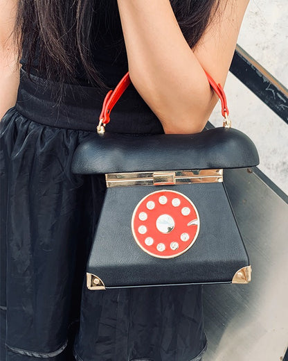 Get Exclusive Vintage Telephone Shaped Cross Body Bag