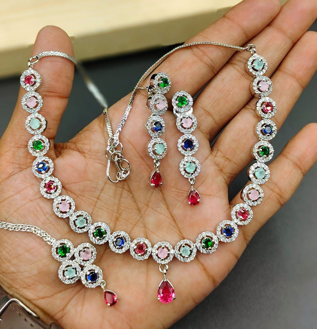 Get Beautiful Necklace Set with Teeka by Eshaalfashion