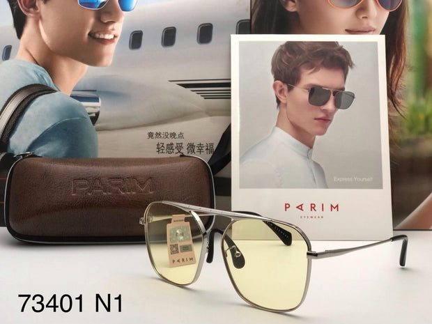 Unisex PARIM Cool Black Sunglasses For Men-73401-N1