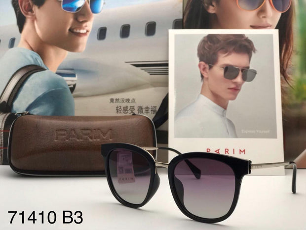 Unisex PARIM Cool Black Sunglasses For Men-71410-B3