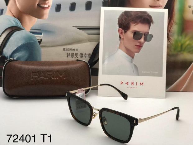 Unisex PARIM Cool Black Sunglasses For Men-72401-T1