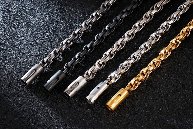 EshaalFashion ZigZag Stainless Steel Bracelet for Men