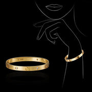 C Brand Stunning Gold Plated Bracelet For Men And Women