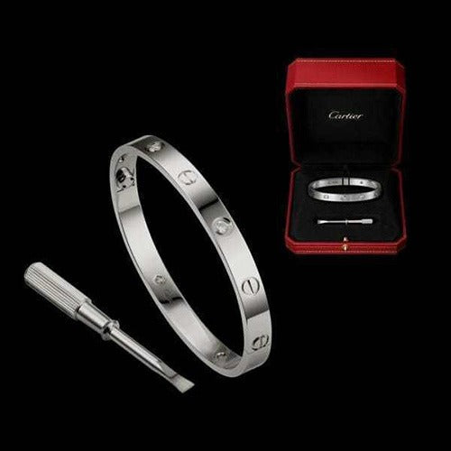 C Brand Stunning Silverplated Bracelet For Men and Women