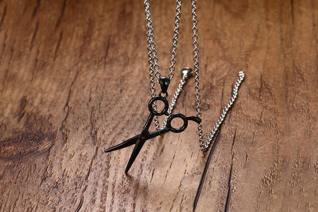 EshaalFashion Scissor Pendant with Chain for Men and Women