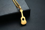 EshaalFashion Guitar Pendant with Chain for Men and Women